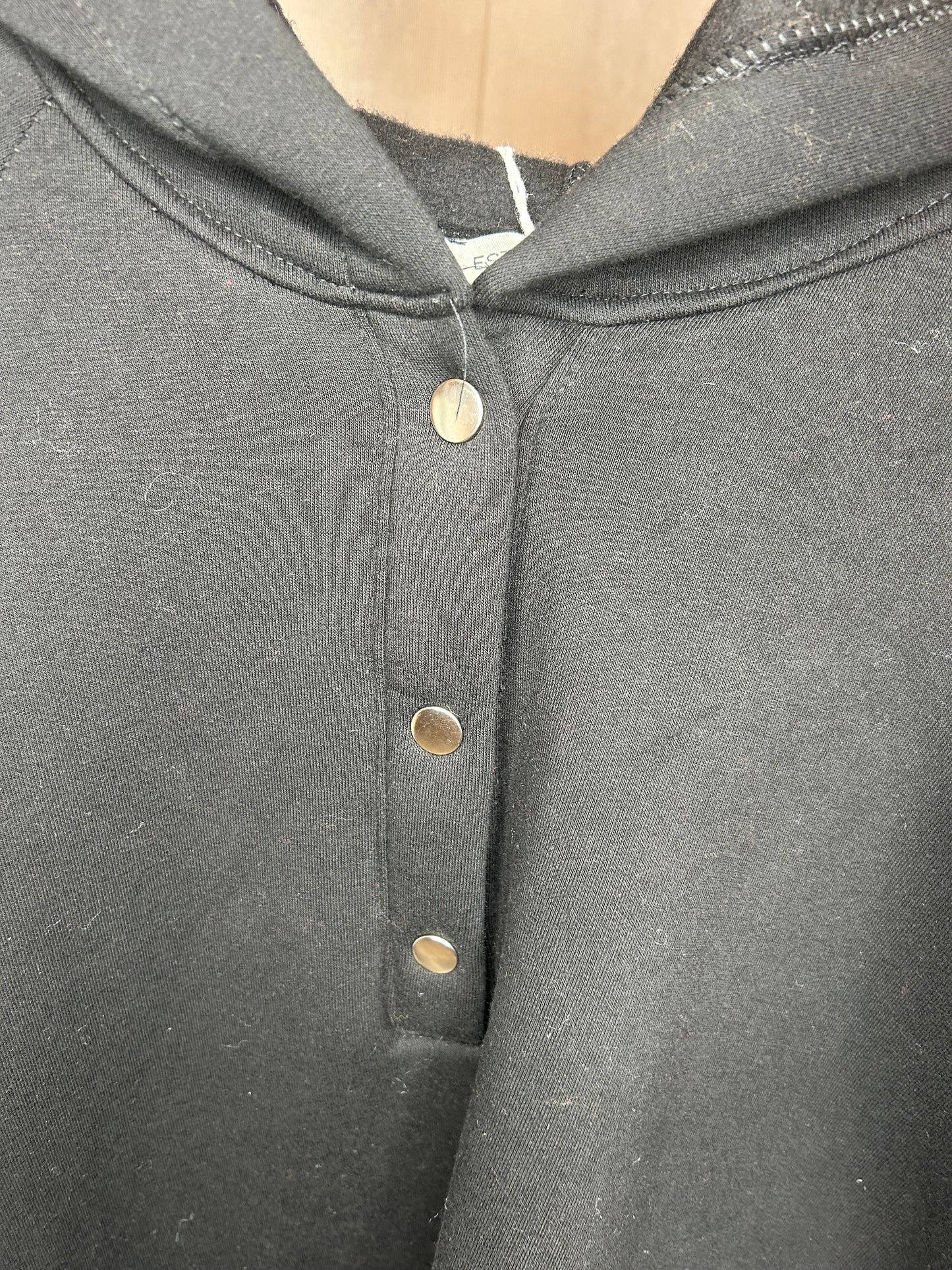 Long Hoody Black