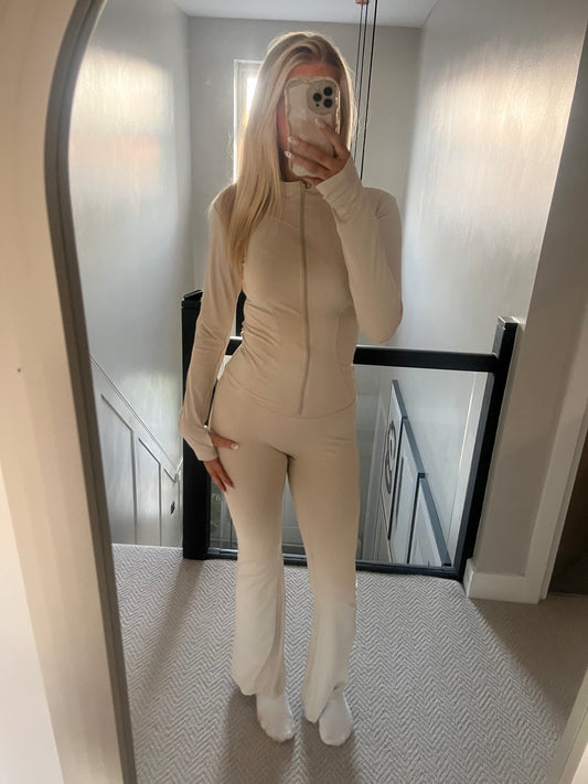 DW Zip up Gym Set Ruched Bum