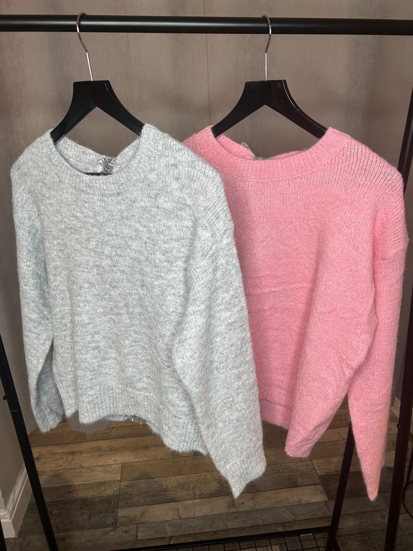 Sequin Bow Back Jumpers