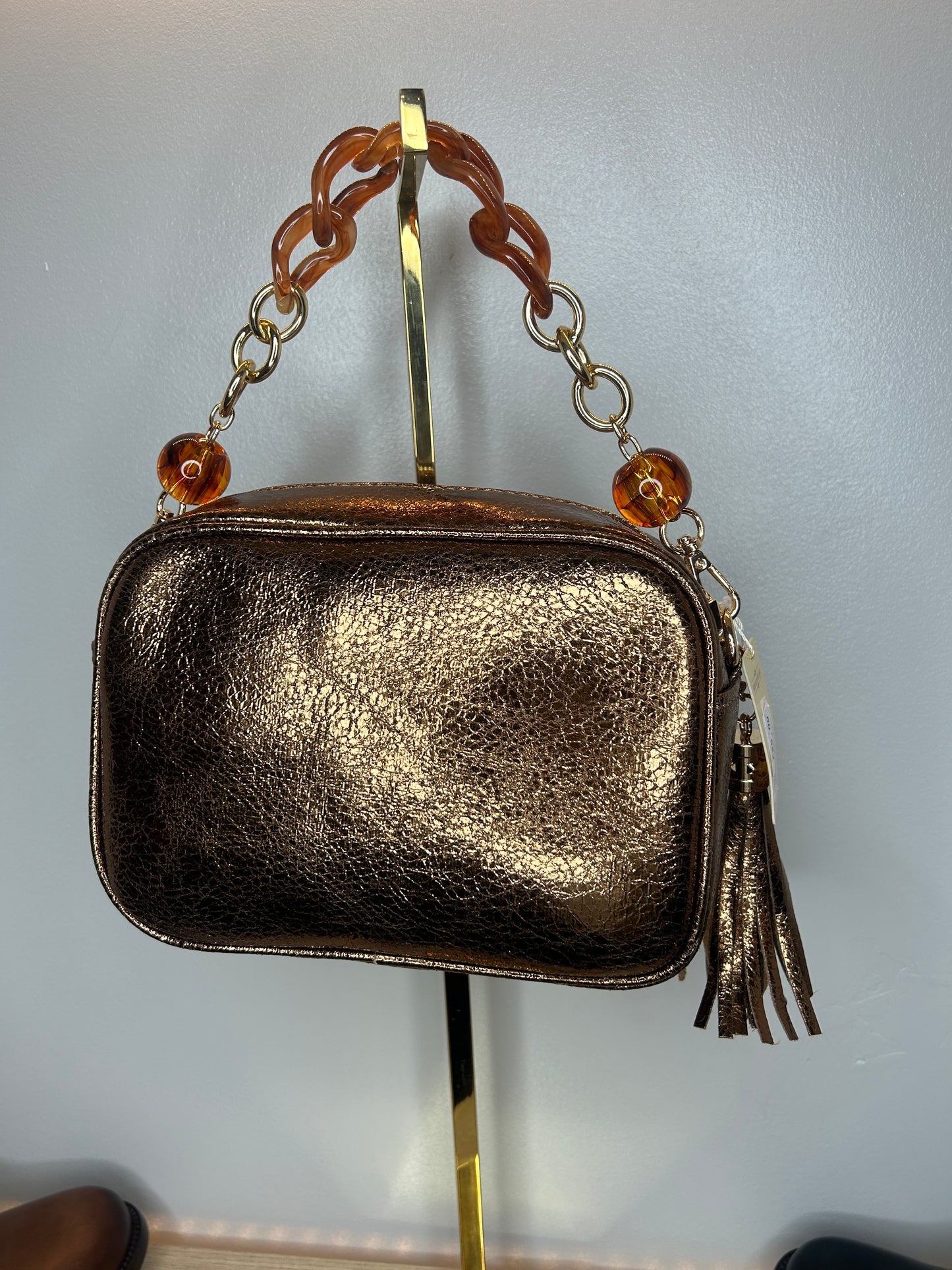 Lola Crackle Bag Bronze