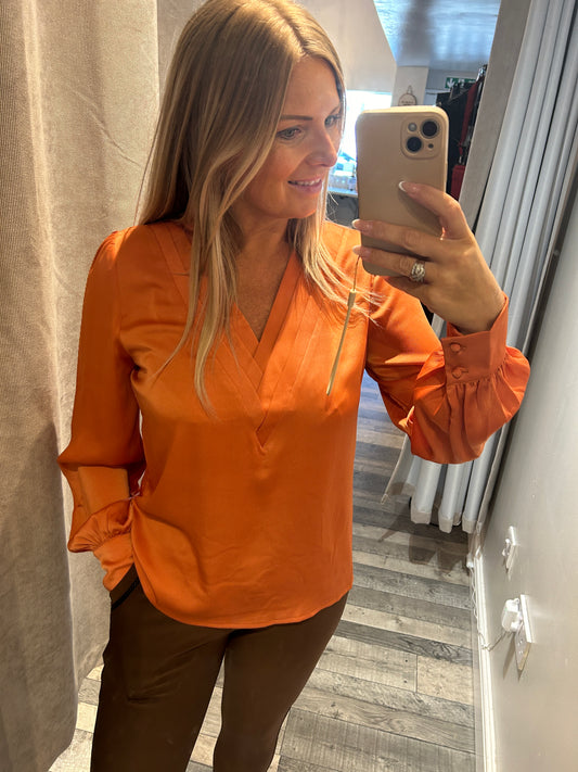 Burnt Orange Blouse