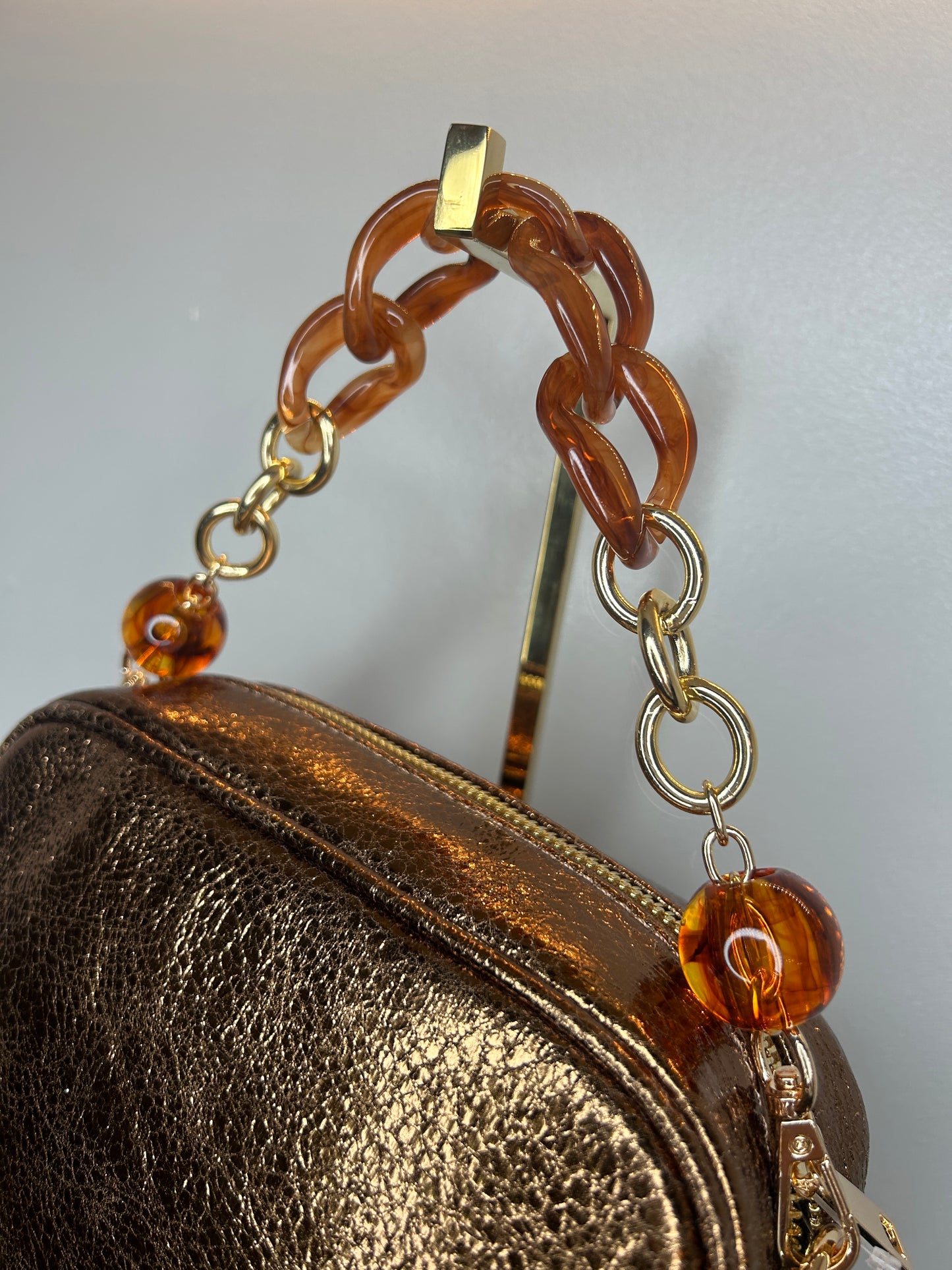 Lola Crackle Bag Bronze