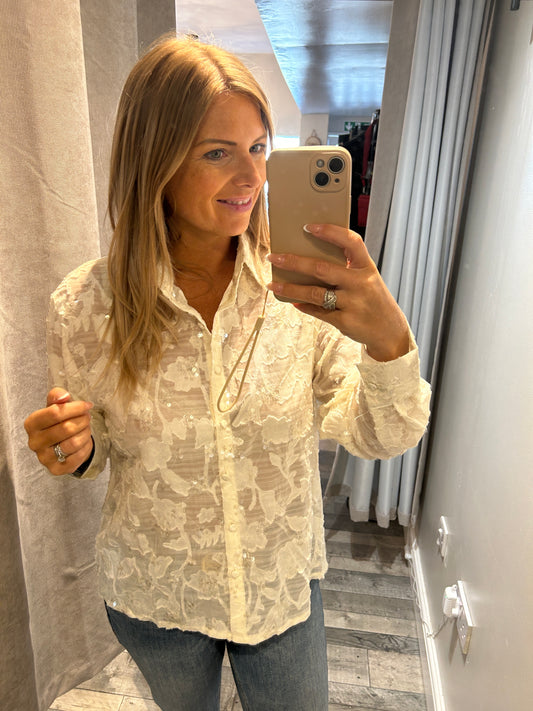 Cream Blouse