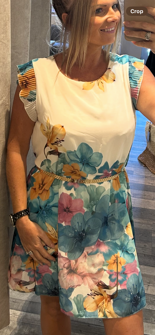Gold Belt Dress