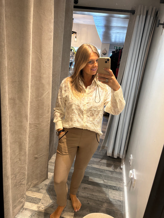 Cream Blouse